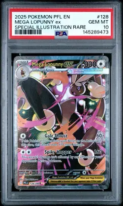 2025 Pokemon Phantasmal Flames Mega Lopunny Ex Special Illustration Rare PSA 10 - Image 1