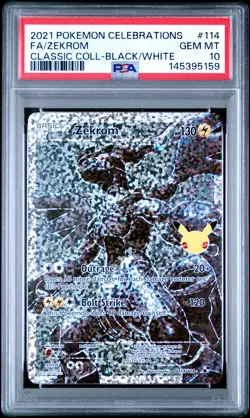 Zekrom 114 Celebrations Classic Collection Pokemon PSA 10 *159 - Image 1