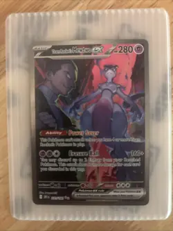 Pokemon TCG Destined Rivals Team Rockets Mewtwo EX Card 231/182 - Image 1