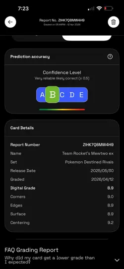 Pokemon TCG Destined Rivals Team Rockets Mewtwo EX Card 231/182 - Image 5