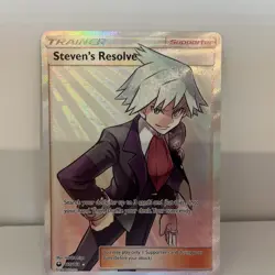 Steven's Resolve (Full Art) Ultra Rare SM - Celestial Storm 165/168 Pokemon Card - Image 1
