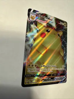Pikachu VMAX #44/185 Full Art Holo Ultra Rare Pokemon TCG Vivid Voltage - Image 2