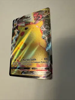 Pikachu VMAX #44/185 Full Art Holo Ultra Rare Pokemon TCG Vivid Voltage - Image 3