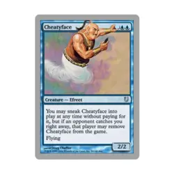 WOTC MtG Unhinged Cheatyface (U) (Foil) EX - Image 1