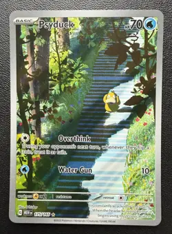 Psyduck 175/165 Mew 151 Illustration Rare 2023 Pokemon Card - Image 1