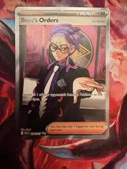 Boss's Orders Corbeau Full Art 256/217 Pokemon Ascended Heroes English NM - Image 2