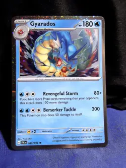 Gyarados 043/193 Cosmos Holo Rare Pokemon Paldea Evolved - NM - Image 1