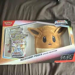 Pokemon TCG Prismatic Evolutions Special Collection Accessory Pouch Box Eevee - Image 1