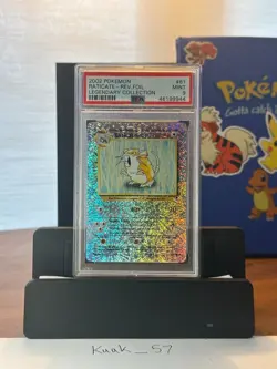 PSA 9 MINT 2002 Pokemon Legendary Collection Raticate 61/110 REVERSE HOLO - Image 1