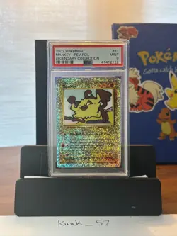 2002 Pokemon Legendary Collection Mankey Reverse Foil PSA 9 - Image 1