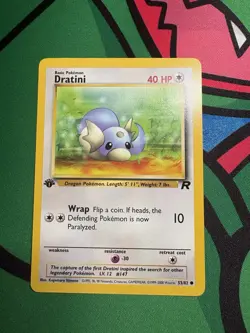 Pokemon TCG Dratini 1st Edition 53/82 LP - Image 1