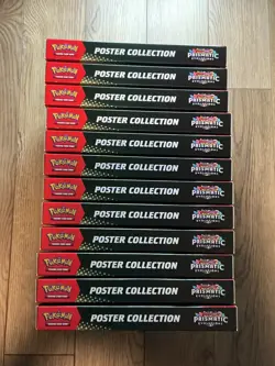 Lot Of 12 Prismatic Evolutions Poster Collection Pokemon New Sealed - Image 3