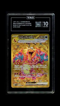Charizard EX #139/108 Pokemon Ruler Of The Black Flame Japanese TAG 10 Gem Mint - Image 1