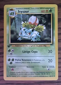 Pokemon 1st Edition Ivysaur 30/102 Base Set Spanish Vintage - Image 1