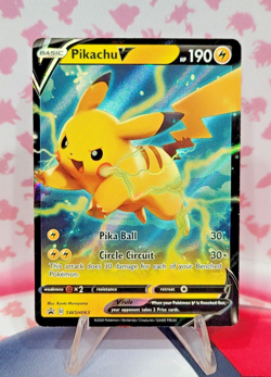 Pikachu V SWSH063 Sword & Shield Black Star Promo Pokemon TCG NM - Image 1