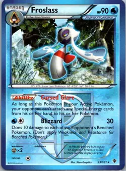 Pokemon TCG Froslass 23/101 Plasma Blast NM - Image 1