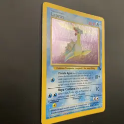 Spanish Pokemon TCG Vintage 1999 Lapras 10/62 Fossil Holo HP - Image 2