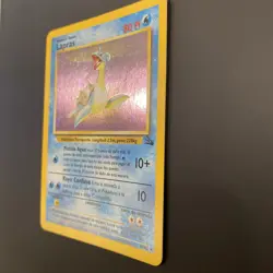 Spanish Pokemon TCG Vintage 1999 Lapras 10/62 Fossil Holo HP - Image 3