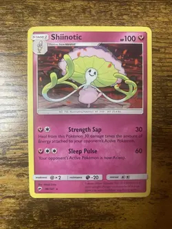 Pokemon SHIINOTIC RARE Sun & Moon Burning Shadows 98/147 - Image 1