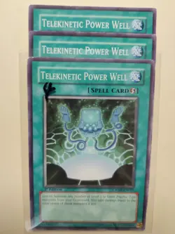 3x Yugioh! Telekinetic Power Well CRMS-EN055 1st Edition MP - Image 1