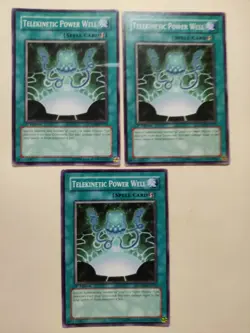 3x Yugioh! Telekinetic Power Well CRMS-EN055 1st Edition MP - Image 2