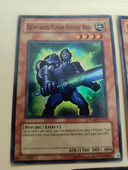 3x Reinforced Human Psychic Borg RGBT-EN029 Super Rare Unlimited LP - Image 3