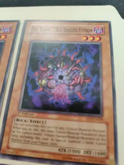 4x The Dark - Hex-Sealed Fusion FET-EN028 1st Edition Common LP - Image 5