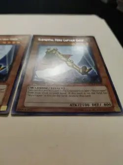 2x Elemental Hero Captain Gold DP06-EN004 Rare 1st Edition LP - Image 5