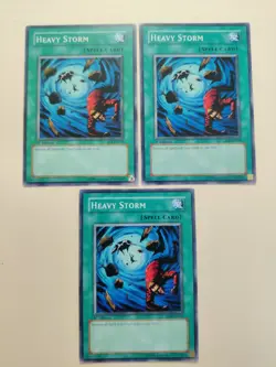 3x Heavy Storm SD4-EN019 Common 1st Edition LP - Image 1