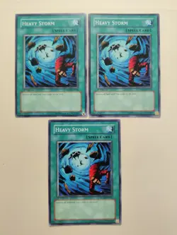 3x Heavy Storm SD10-EN026 Common 1st Edition LP - Image 1