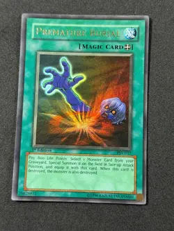 Yugioh Premature Burial PSV-037 1st Edition Ultra Rare LP - Image 1