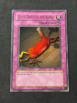 Yugioh Seven Tools of the Bandit MRD-129 1st Edition Ultra Rare LP - Image 1