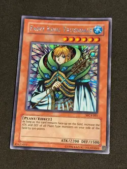Yugioh Fairy King Truesdale WC4-001 Prismatic Secret Rare Promo LP - Image 1