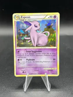 Pokemon HGSS Undaunted ESPEON Cracked Ice Holo Rare #2/90 MP ZJ1 - Image 1