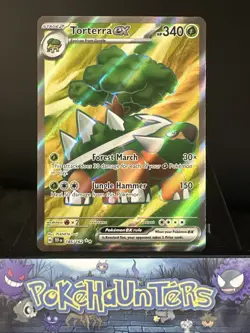 Pokemon Card Torterra ex 185/162 Temporal Forces Full Art Ultra Rare NM - Image 1