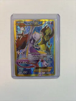 2015 Pokemon XY Breakthrough Mewtwo EX 163/162 SECRET RARE NM Near Mint - Image 1