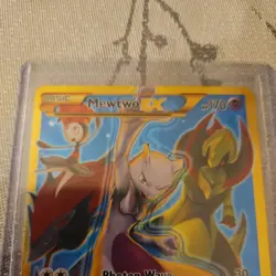 2015 Pokemon XY Breakthrough Mewtwo EX 163/162 SECRET RARE NM Near Mint - Image 2
