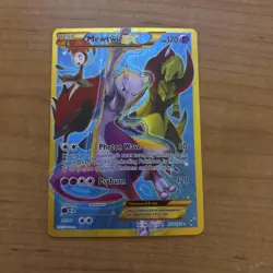2015 Pokemon XY Breakthrough Mewtwo EX 163/162 SECRET RARE Near Mint NO WHITE💎 - Image 1