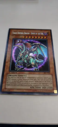 G2U Yugioh Chaos Emperor Dragon Envoy of the End IOC000 1st Edition NM HOLO BLE - Image 4