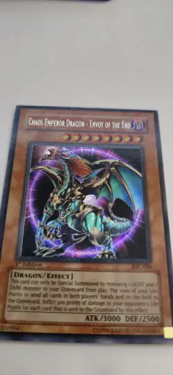G2U Yugioh Chaos Emperor Dragon Envoy of the End IOC000 1st Edition NM HOLO BLE - Image 5
