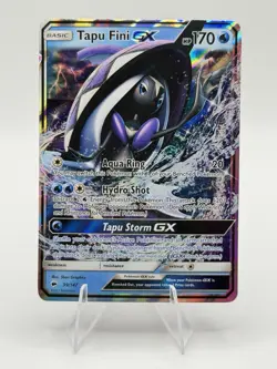 Tapu Fini GX 39/147 - Pokemon TCG Burning Shadows Sun & Moon Ultra Rare Card NM - Image 1