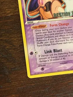 Deoxys 16/107 Destiny Deoxys Movie Promo Pokemon Card Stamped Rare - Image 5