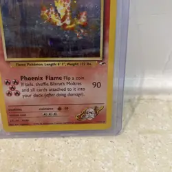 Pokemon 1999-2000 Blaine's Moltres Gym Heroes Holo 001/132 LP Card Lvl 44 #146 - Image 4