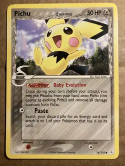 Pichu Pokemon Card Holon Phantoms 76/110 LP - Image 1