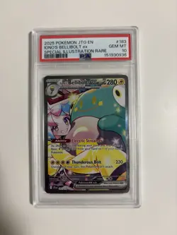 Pokemon Iono's Bellibolt EX Journey Together Ultra Rare Holo Card 183/159 PSA 10 - Image 1