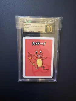 2019 Pokemon Japanese Playing Cards Old Maid Charmander CGC 10 PRISTINE - Image 1