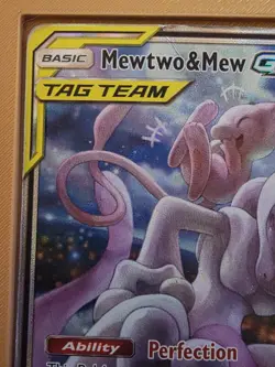 Pokemon Mewtwo & Mew GX TAG TEAM Promo Holo Card SM191 SM 2019 - Image 3