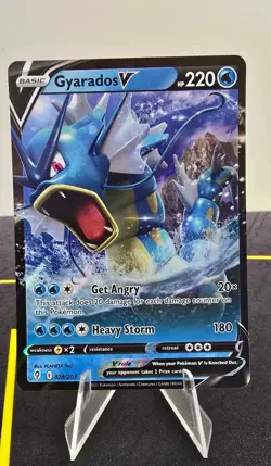 Pokemon TCG - Gyarados V 028/203 Evolving Skies - Holo Ultra Rare Card NM/M - Image 1