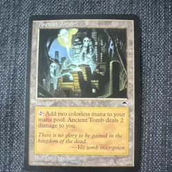 Magic: The Gathering Ancient Tomb Tempest Uncommon Land Card 1997 English - Image 1