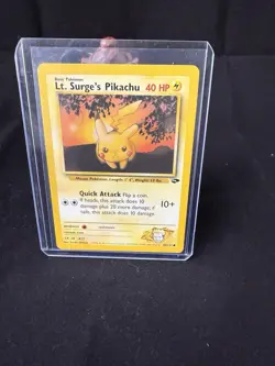 Lt. Surge’s Pikachu 84/132 Gym Heroes 2000 WOTC Vintage Pokemon Card NM - Image 1